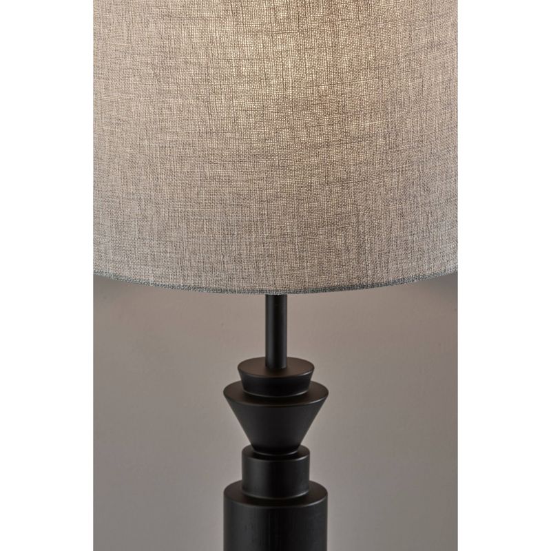Elton Rubber Wood Table Lamp Black - Adesso, 5 of 8