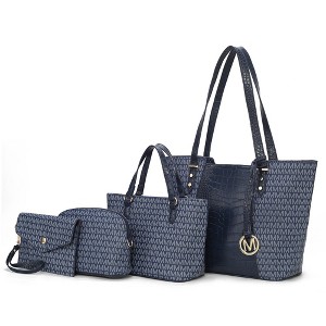 MKF Collection Lippa Tote Crocodile Embossed Vegan Leather Women’s Bag Purse Set by Mia K - 1 of 4
