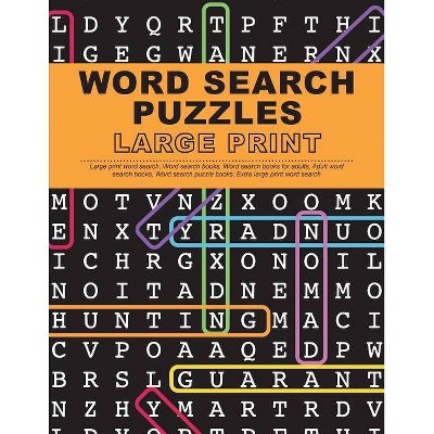 Word Search Puzzles Large Print By Large Print Word Search Team Paperback Target