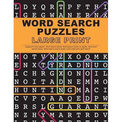 Word Search Puzzles Large Print - by  Large Print Word Search Team (Paperback)