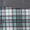 Stylish Plaid Print Comforter Mini Set, All Season Bedding Sets, Cozy Home Textile fits Modern Bedroom Decor - 3 of 4