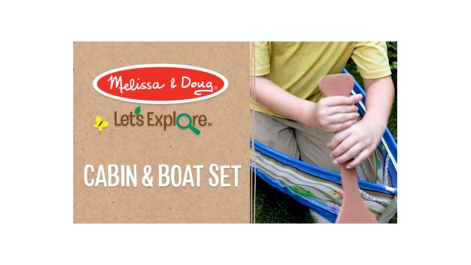 Melissa &#38; Doug Let&#39;s Explore Park Ranger Cabin and Boat, 2 of 19, play video
