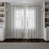 Hastings Home Curtain Rod, Silver with Cone Finials - 4 of 4