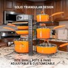 Aghana Digitals 8-Tier Adjustable Cookware Organizer: Heavy-Duty Metal Pot/Pan/Lid Rack with 3 DIY - 3 of 4