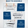 8QT Chafing Dishes for Buffet Set, Warmers Set with Lid & Foldable Frame, Rectangular Stainless Steel Chafer Food Warmer for Parties Wedding - 4 of 4