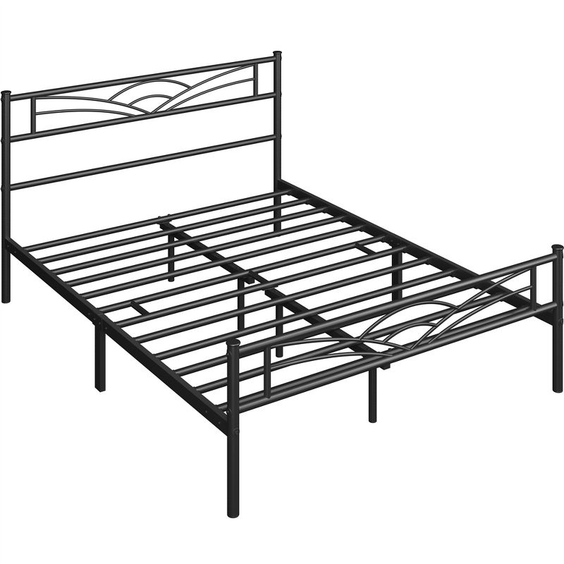 Yaheetech Metal Platform Bed Frame with Cloud-inspired Design Headboard, 1 of 9