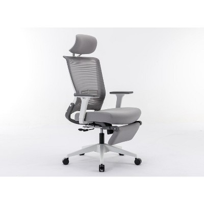 MaseiKar Ergonomic Office Chair with Lumbar Support & Headrest & Flip-up Arms Height Adjustable Rocking Home Office Desk Swivel High Computer Chair