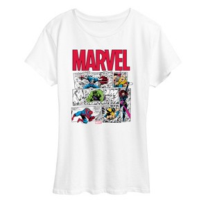 Women's - Marvel - Comic Book Panels Short Sleeve Graphic T-Shirt - 1 of 4