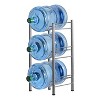 DOMETOUR Water Jug Rack for 5 Gallon, Heavy Duty Jug Bottle Holder, 3-Tier Stackable Water Dispenser Stand for Kitchen Living Room Room Office - 4 of 4