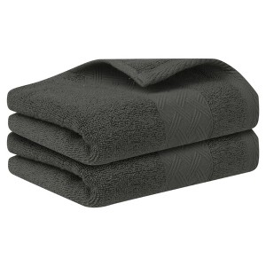 Unique Bargains Highly Absorbent Quick Drying Multipurpose Cotton Hand Towel 14" x 30" - 1 of 4