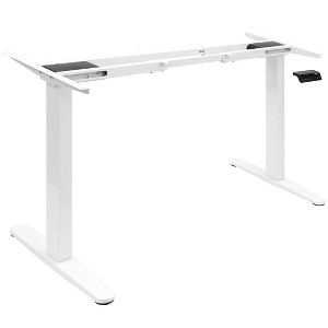 Mount-It! Dual Motor Electric Standing Desk Base, White - 1 of 4