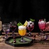 Slickblue Timeless European Glass Goblets - 10.2oz Set of 6, Artistic Embossed Design - 3 of 4