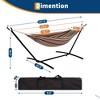Premium 2-Person Hammock Set with Quick-Lock Steel Stand –Grade Outdoor Lounger for Patio, Camping & Backyard (500lb Capacity + Waterproof Carry Bag) - 4 of 4