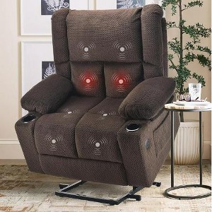 Gulches Power Lift Recliner Chair with Massage and Heat for Elderly People, USB Ports and Cup Holders - 1 of 1