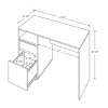 Writing Desk With Drawers White - Room Essentials™ : Target