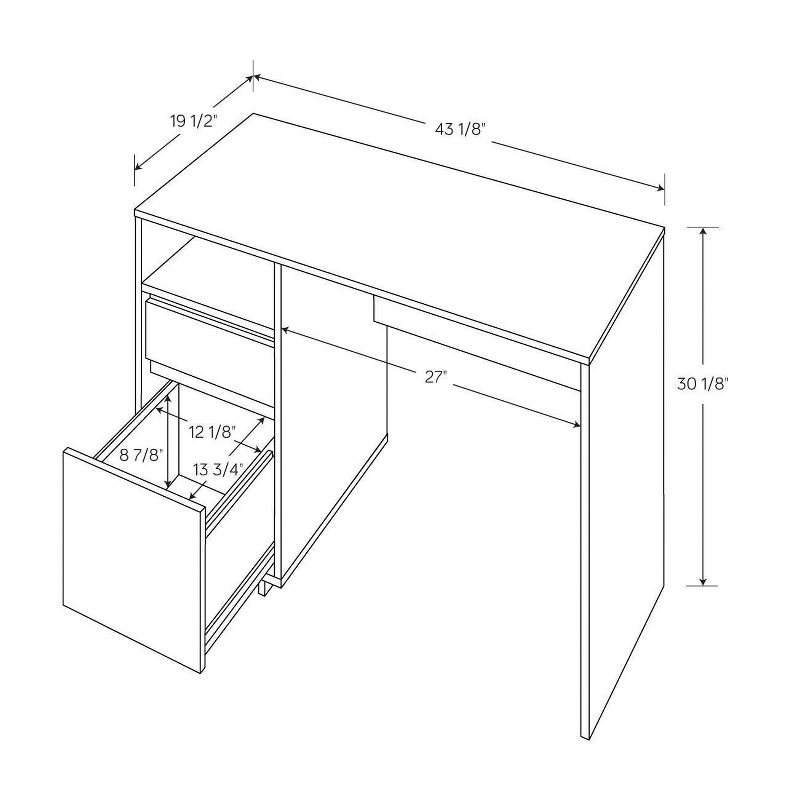 Writing Desk with Drawers - Room Essentials™, 5 of 11