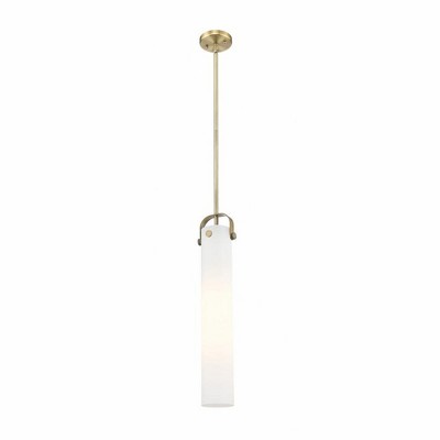 Pilaster - 1 Light Stem Hung Pendant In Industrial Style-14.5 Inches Tall and 5 Inches Wide