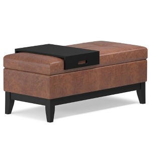 42" Jackson Storage Ottoman Bench with Tray - Wyndenhall - 1 of 4
