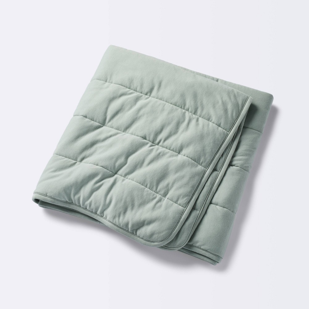 Photos - Children's Bed Linen Rayon from Bamboo Quilted Baby Blanket - Green - Cloud Island™