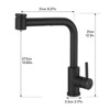 Kitchen Sink Faucet, Brushed Nickel Pull Out Sprayer, Stainless Steel - 2 of 4
