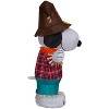 Gemmy Airblown Inflatable Harvest Snoopy in Plaid Shirt Peanuts, 3.5 ft Tall, Multicolored - 4 of 4