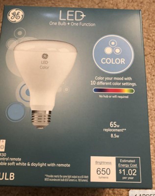 Ge Led+ Color Changing Br30 Led Floodlight Bulb : Target