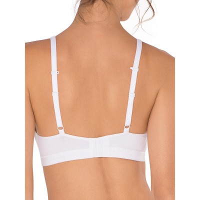 Fruit Of The Loom Women's Wirefree Cotton Bralette 2-pack Heather Grey/white 34a : Target