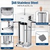 Vertical Sausage Stuffer, 5L/11LB Manual Meat Filler, 304 Stainless Steel with 5 Tubes & 2-Speed Gear, for Home and Commercial Use - 3 of 4