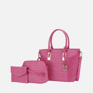 MKF Collection Shonda 3PC Tote with Cosmetic Pouch & Wristlet by Mia K - 1 of 4