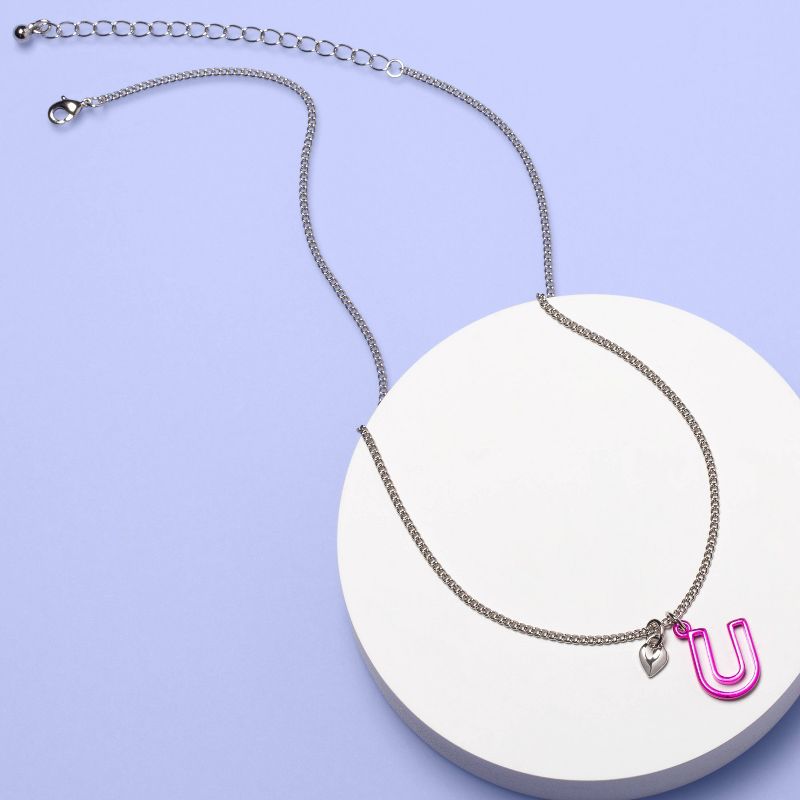 Girls&#39; Monogram Letter U Necklace - More Than Magic&#8482;, 2 of 3