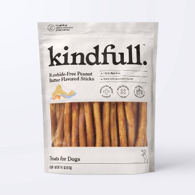 Hide Free Peanut Butter Flavor Recipe Stick Dog Treat - Kindfull™ - 14.1oz/40ct