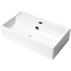 ALFI ABC122 White 22Inch Rectangular Wall Mounted Ceramic Sink with Faucet Hole - 4 of 4