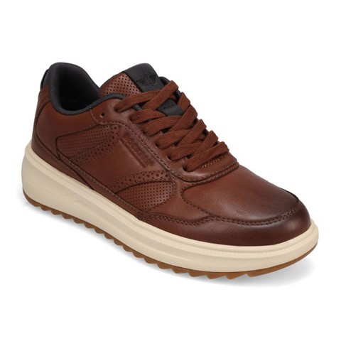 Dockers Mens Rave Polished Casual Sneaker, Cognac, Size 8