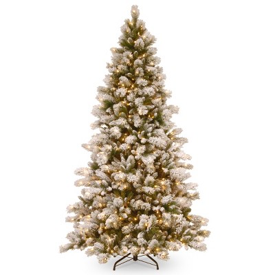 National Tree Company 7.5ft Snowy Westwood Pine Tree with Clear Lights