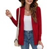Imily Bela Womens Knit Open Front Long Sleeve Cardigan Sweater with Pockets - 3 of 4