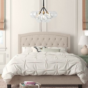 Rennnsan Quorra 19"W 3-Light Bubble Glass Modern Dimmable Chandelier in Black - 1 of 4