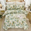 Floral Duvet Cover – 100% Cotton Bedding Set with Botanical Print, Soft Lightweight Breathable 3-Piece Set for All Seasons - 4 of 4