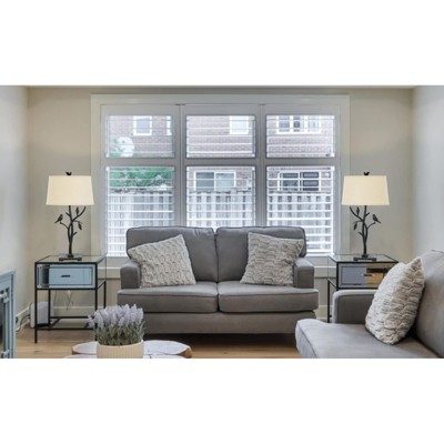 Medora Black Iron 29" Table Lamp with Bird Design