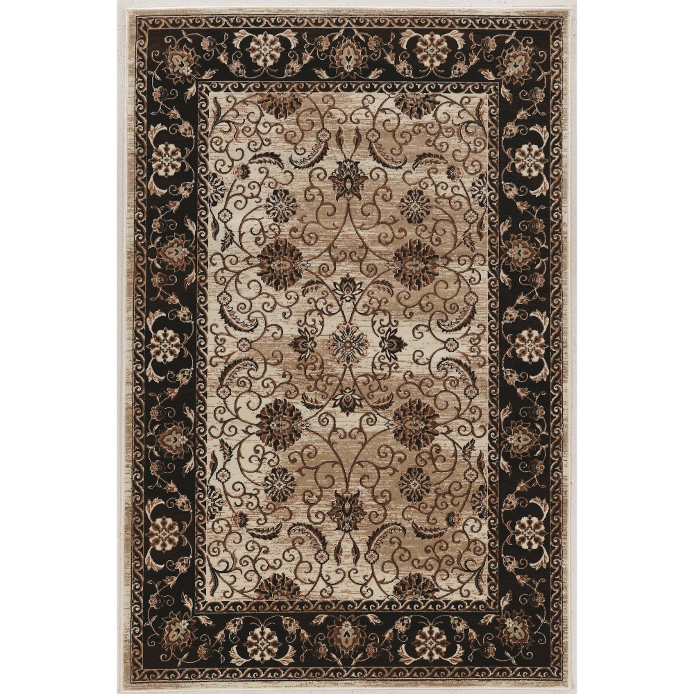 Photos - Area Rug Linon 2'x3' Vintage Collection Isfahan Rug Brown  