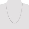 Black Bow Jewelry 0.8mm 14K White Gold Solid Box Chain Necklace - 3 of 4