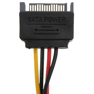 Sanoxy SATA Power Male to Molex Female Adapter Converter Cable 6 Inch 4-Pin 15-Pin - 1 of 3