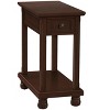 Monarch Specialties Accent Table End Side Table Narrow Nightstand Bedroom Lamp Storage Drawer Brown Veneer Traditional - 2 of 4