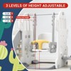 COZONY 7-in-1 Toddler Slide & Swing Set, Cactus Playground with Adjustable Swing, Climber & Basketball Hoop, Ages 1-3 - 4 of 4