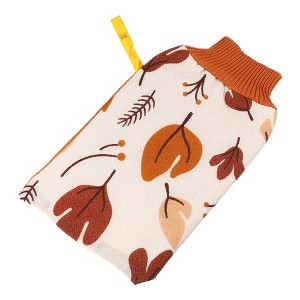 Unique Bargains Bathroom Bath Shower Gloves 9.45"x5.51" Yellow 1 Pc - 1 of 4
