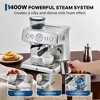 20 Bar Pressure Stainless Steel Espresso Machine with Grinder, 2.8L Removable Water Tank, Milk Frother Steam Wand for Latte/Cappuccino - 4 of 4