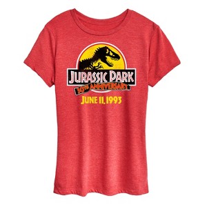 Women's - Jurassic Park - 30Th Logo Short Sleeve Graphic T-Shirt - 1 of 4