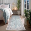 Washable Area Rug, Boho Floral Soft Rugs for Living Room, Non Slip Low Pile Carpet for Bedroom, Dining Room, Nursery, Hallway - 3 of 4
