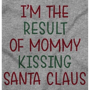 Result of Mommy Kissing Santa Claus Toddler Baby Graphic T Shirt Brisco Brands - 1 of 4