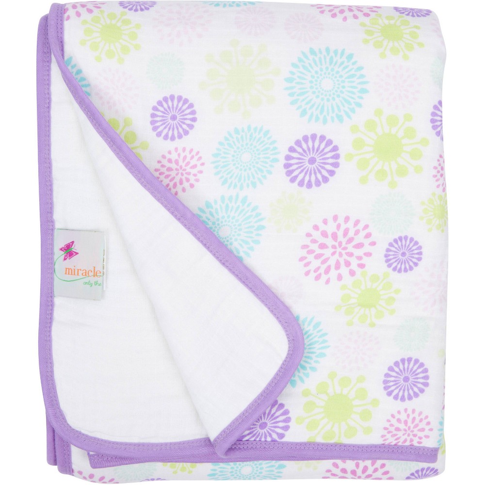 Photos - Duvet MiracleWare Muslin Baby Blanket - Colorful Bursts