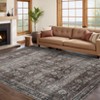 Vintage Washable Floral Print Living Room Rugs, Indoor Farmhouse Soft Bedroom Carpet, Low Pile Floor Cover for Dining Room Kitchen - 2 of 4